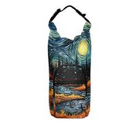 OWFKAY Water Bottle Carrier Bag The Wonderful Starry Night Bottle Pouch Holder Sports Water Bottle Accessories
