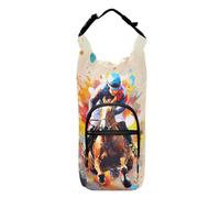 OWFKAY Water Bottle Carrier Bag Watercolor Character Riding Horse Bottle Pouch Holder Sports Water Bottle Accessories