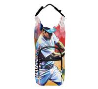 OWFKAY Water Bottle Carrier Bag Watercolor Playing Baseball Character Bottle Pouch Holder Sports Water Bottle Accessories