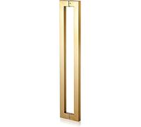 OWIEN 24/31 Inch Long Door Pull Handle for Interior Exterior Doors, Square Rectangle Shaped Stainless Steel Glass Pulls(Gold,60cm/2ft)