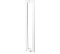 OWIEN 24/31 Inch Long Door Pull Handle for Interior Exterior Doors, Square Rectangle Shaped Stainless Steel Glass Pulls(White,80cm/2.6ft)