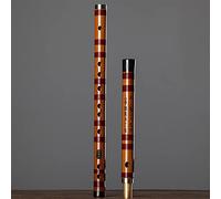 OWIEN Dizi Bamboo Transverse Flute Professional Beginner Bamboo Flute, Refined Fife, Bitter Bamboo Flute, Playing Flute Instrument C D E F G Tune Flute(D)