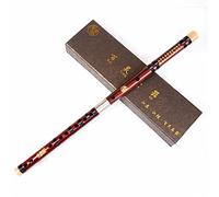 OWIEN Dizi Chinese Bamboo Transverse Flute Fife - C D E F G Tune Refined Professional Performance Mahogany Flute Red Rosewood Flute(G)
