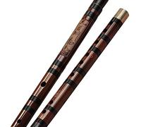 OWIEN Flute ，5 Years Old Bitter Bamboo Flute Chinese Dizi Traditional Handmade Musical Instruments Gift Package Flute(E)
