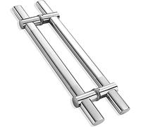 OWIEN Modern Entrance Door Handles, Adjustable Handle, Stainless Steel Bar to Bar Door Handle Two Sided Sliding Door Pulls(80cm)