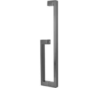 OWIEN Two-Sided Barn Sliding Door Handle, 9 Shape Stainless Steel Push Pull Door Handle, Fit for Glass Door Wooden Door(Black Titanium)