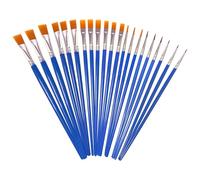 OWill 21PCS Paint Brush Set for Watercolor, Oil, Acrylic, Rock, Face & Body Painting & Crafts