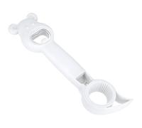 OWill 4 in 1 Bottle Opener, Multi-Function Beer Openers, White Can Opener Tool, Pop Can Soda Can Opener for Home, Bar, Outdoor-1 Pack