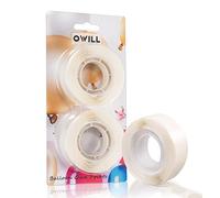 OWill 500 PCS Balloon Glue Dots, Removable Balloon Sticky Spots Double Sided Clear Tape, Extra strong Adhesive for Crafting Birthday Party Decorations Scrapbooking Photo Walls Mark ceiling