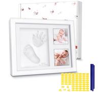 OWill Baby Handprint and Footprint Kit with Photo Frame - Personalized Newborn Gift Set for Boys and Girls, Baby Keepsake Memory Art for Nursery Decor