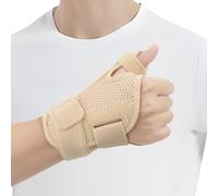 OWill Carpal Tunnel Wrist Splint Thumb Support For Arthritis Pain Relief Wrist Support Right Hand Left Hand Thumb Splint Arthritis and Tendonitis (Beige)