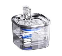 OWill Cat Water Fountain for Drinking - 2L Pet Fountain for Dogs, Super Silent - White