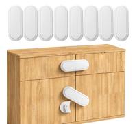 OWill Cupboard Locks for Children, 8 PCS Child Locks for Kitchen Cupboards, Baby Proof Safety Lock for Fridge Cabinet Door Drawer