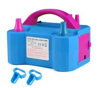 OWill Electric Balloon Pump UK,Portable Balloon Pump with Dual Nozzle Balloon Inflator (AC220-240V 600W),Balloon Machine for Fast Easy Bulk Balloons Filling (Blue)