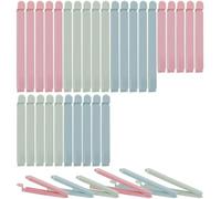 OWill Food Clips Bag for Freezer Storage, 30 Pcs, 3 Colors, Reusable Plastic Kitchen Sealing Clips (2 Sizes)