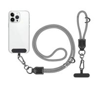 OWill Mobile Phone Lanyard Strap and Wrist Strap, Adjustable Nylon with Patch, Metal Buckles for Most Mobile Phone