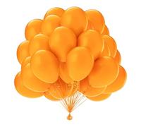 OWill Orange Balloons 50pcs 10 Inch Orange Latex Balloons for Birthday Party, Wedding, Baby Shower, Valentine's Day, Christmas, and Festive Holiday Decorations