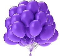 OWill Purple Balloons,50 pcs 10 Inch Purple Latex Balloons for Wedding, Birthday,Party Decorations