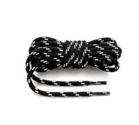 OWITER 2 Pairs Boot Laces 120cm Heavy Duty Boot Laces for Working Boots,Timberland Boot Laces Men,Work Boot Laces Heavy Duty (Black white, One Size)