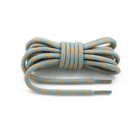 OWITER 2 Pairs Boot Shoelaces 120cm Heavy Duty Boot Laces for Working Boots,Timberland Boot Laces Men,Work Boot Laces Heavy Duty (Light grey orange, One Size)