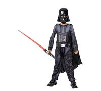 Rubies 3014785-6000 Darth Vader With Non-light Up Lightsaber Kids Fancy Dress, Boys, Multicoloured, 5-6 Years Halloween