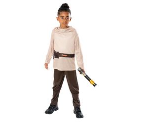 Owk-Wan-Kenobi Opp + LIGHTSABER Kids Fancy Dress Star Wars Costume