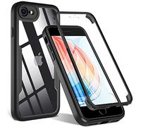 OWKEY iPhone SE 2020 Case, iPhone SE 2022/8/7 Case, 360° Full Body Heavy Duty Cover With Built-In Screen Protector, Shockproof Protective Phone Cover for iPhone SE/8/7 3rd 2nd Gen 4.7” (Black)