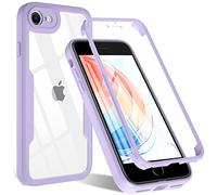 OWKEY iPhone SE 2020 Case, iPhone SE 2022/8/7 Case, 360° Full Body Heavy Duty Cover With Built-In Screen Protector, Shockproof Protective Phone Cover for iPhone SE/8/7 3rd 2nd Gen 4.7” (Purple)
