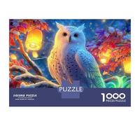 Owl 1000 Piece Extra Thick Cardboard Jigsaw Puzzle for Adults And Kids，Magical Owl，Impossible Hard Difficult Challenging Puzzle 38x26cm/1000pcs