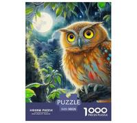 Owl, 1000-piece Jigsaw Puzzle, Absorbing Cognitive Exercise Strengthening Attention Endurance Structured Thinking, Relaxing Individual Entertainment Transforming Quiet Hours Into Achievement, Suitable