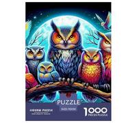 Owl, 1000-piece Jigsaw Puzzle, Charming Recreational Gift Delivering Calm Focus Joyful Engagement, Ideal Option for Friends Relatives Colleagues Festive Moments, Suitable for Ages 12+, 70x50cm/1000p