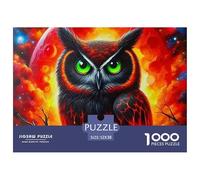 Owl, 1000-piece Jigsaw Puzzle, Classic Tabletop Game Fostering Focus Creativity Strategic Planning Abilities, Perfect Shared Home Activity Creating Memorable Collaborative Experiences, Suitable for Ag