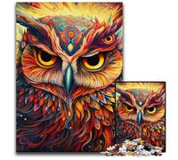 Owl 1000 Piece Jigsaw Puzzle Difficult Puzzles for Adults for Teenagers, Family Game Night, Brain-Challenging Gift Idea 50x75CM/19.68x29.52inch
