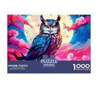 Owl 1000 Piece Jigsaw Puzzle for Adults And Kids Brainteasing Games Beautiful Decoration 38x26cm/1000pcs