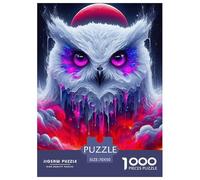 Owl 1000 Piece Jigsaw Puzzle for Adults Educational Game Challenge Toy Bird of Prey Family Puzzle Game Birthday Gifts Beautiful Decoration Puzzle70x50cm/1000pcs