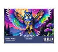 Owl 1000 Piece Jigsaw Puzzle for Adults Handcrafted Tooling,Every Piece Fits Together Perfectly38x26cm/1000pcs