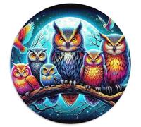 Owl 1000 Piece Jigsaw Puzzle for Adults Nocturnal Animal Challenging Puzzles Challenge Games Great Gift 1000pcs (67.5x67.5cm)