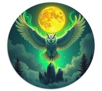 Owl 1000 Piece Jigsaw Puzzle for Adults Nocturnal Animal Colourful Jigsaws Educational Games Great Gift 1000pcs (67.5x67.5cm)