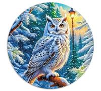 Owl 1000 Piece Jigsaw Puzzle for Kids And Adults Nocturnal Animal Brainteasing Jigsaws Challenge Games Great Gift 1000pcs (67.5x67.5cm)