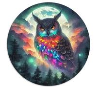 Owl 1000 Piece Jigsaw Puzzle for Women, Men Nocturnal Animal Brainteasing Jigsaws Educational Games Great Gift 1000pcs (67.5x67.5cm)