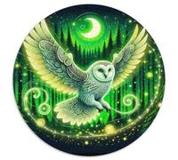 Owl 1000 Piece Jigsaw Puzzle for Women, Men Nocturnal Animal Challenging Puzzles Challenge Games Great Gift 1000pcs (67.5x67.5cm)