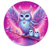 Owl 1000 Piece Jigsaw Puzzle for Women, Men Nocturnal Animal Colourful Jigsaws Educational Games Creativity & Gift Giving 1000pcs (67.5x67.5cm)