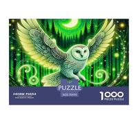 Owl, 1000-piece Jigsaw Puzzle, Goal Oriented Recreational Game Motivating Efficiency Speed Strategic Planning, Lively Indoor Amusement Enhancing Engagement through Playful Rivalry, Suitable for Ages 1