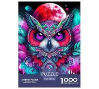 Owl, 1000-piece Jigsaw Puzzle, Satisfying Creative Diversion Enhancing Mood Confidence Accomplishment, Pleasant Home Based Entertainment Suitable for Quiet Nights Weekends, Suitable for Ages 12+, 52