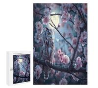 Owl 1000 Piece Jigsaw Puzzles Adults Kids Bird Birds Animal Jigsaws Dining Room Decor Accent Whimsical Challenging Puzzle Stress Relief 1000 PCS