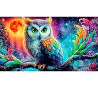 owl 1000 Piece Jigsaw Puzzles for Adults Educational Games Jigsaw Puzzle Home Decoration for The Whole for Women, Gifts for Men 75x50cm/1000pcs