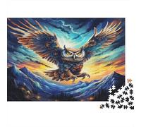 Owl 1000 Piece Jigsaw Puzzles for Adults in Vibrant Colours Colourful Jigsaws As An Aesthetic Jigsaw Puzzle for Home Decor Puzzle 70x50cm/1000pcs