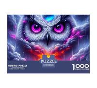 Owl 1000 Piece Jigsaw Puzzles for Adults Whimsical Challenge Colourful Educational Games 38x26cm/1000pcs