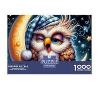 Owl 1000 Piece Jigsaw Puzzles for AdultsAnimal Owl Colourful, Challenging & Brainteasing Adults Jigsaw Puzzle, Puzzle The Future - 100% Recycled Cardboard Educational Game Challenging & Brainteasing