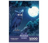 Owl 1000 Piece Puzzle for Adults Whimsical Challenge Perfect for Relaxation 100% Recycled Cardboard Jumbo 52x38cm/1000pcs